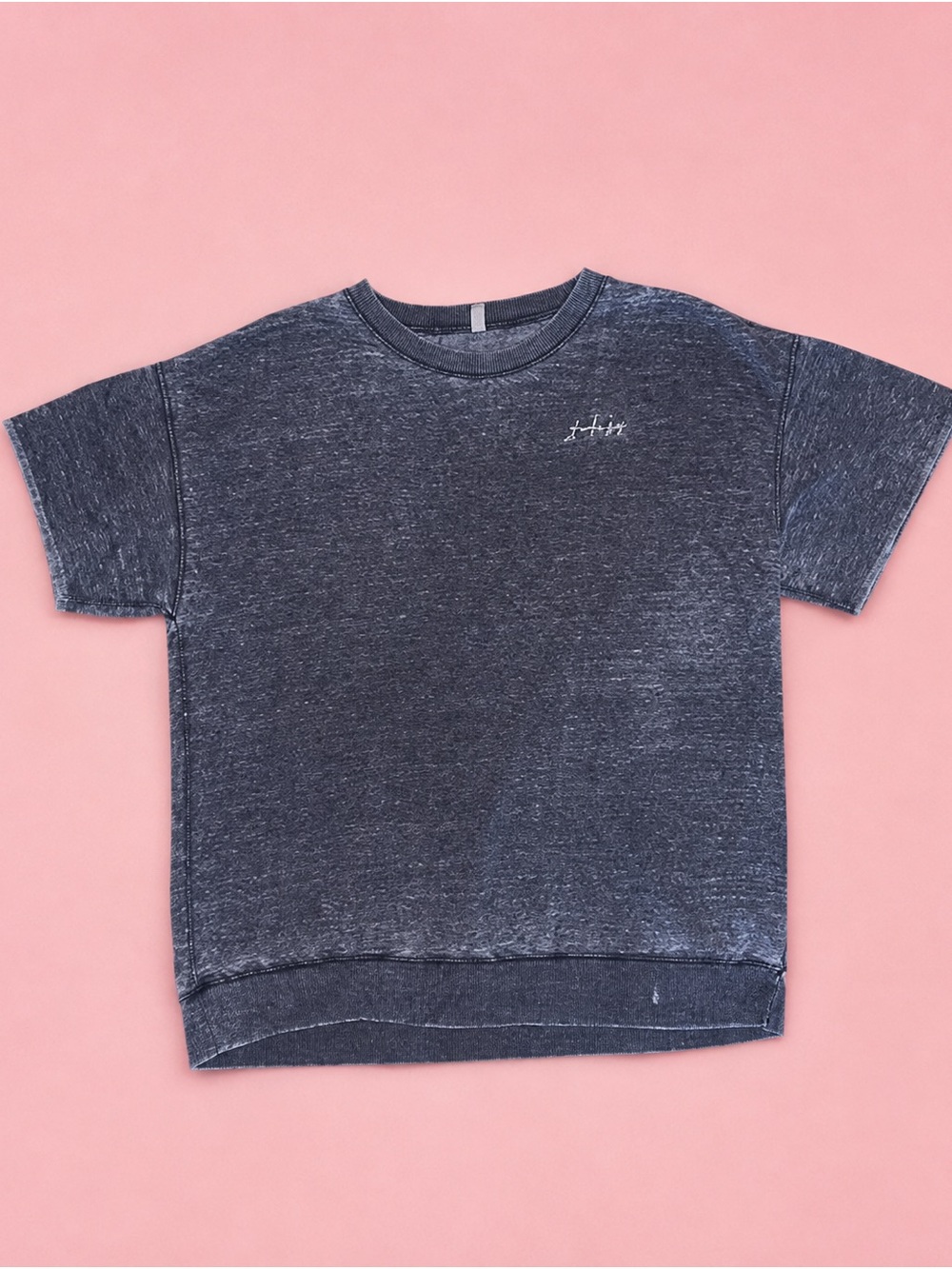 Free People Intimately Mineral Wash Short Sleeve - Charcoal
